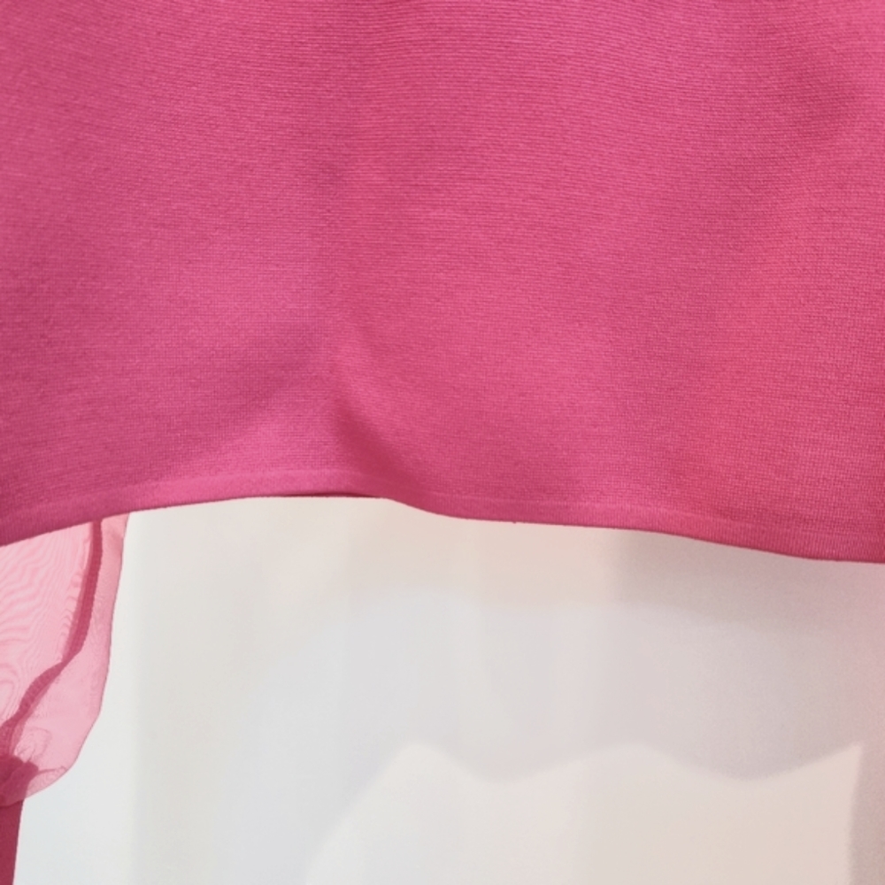 House of Harlow 1960 Sheer Puff Sleeves Knit Top - Picture 7 of 13
